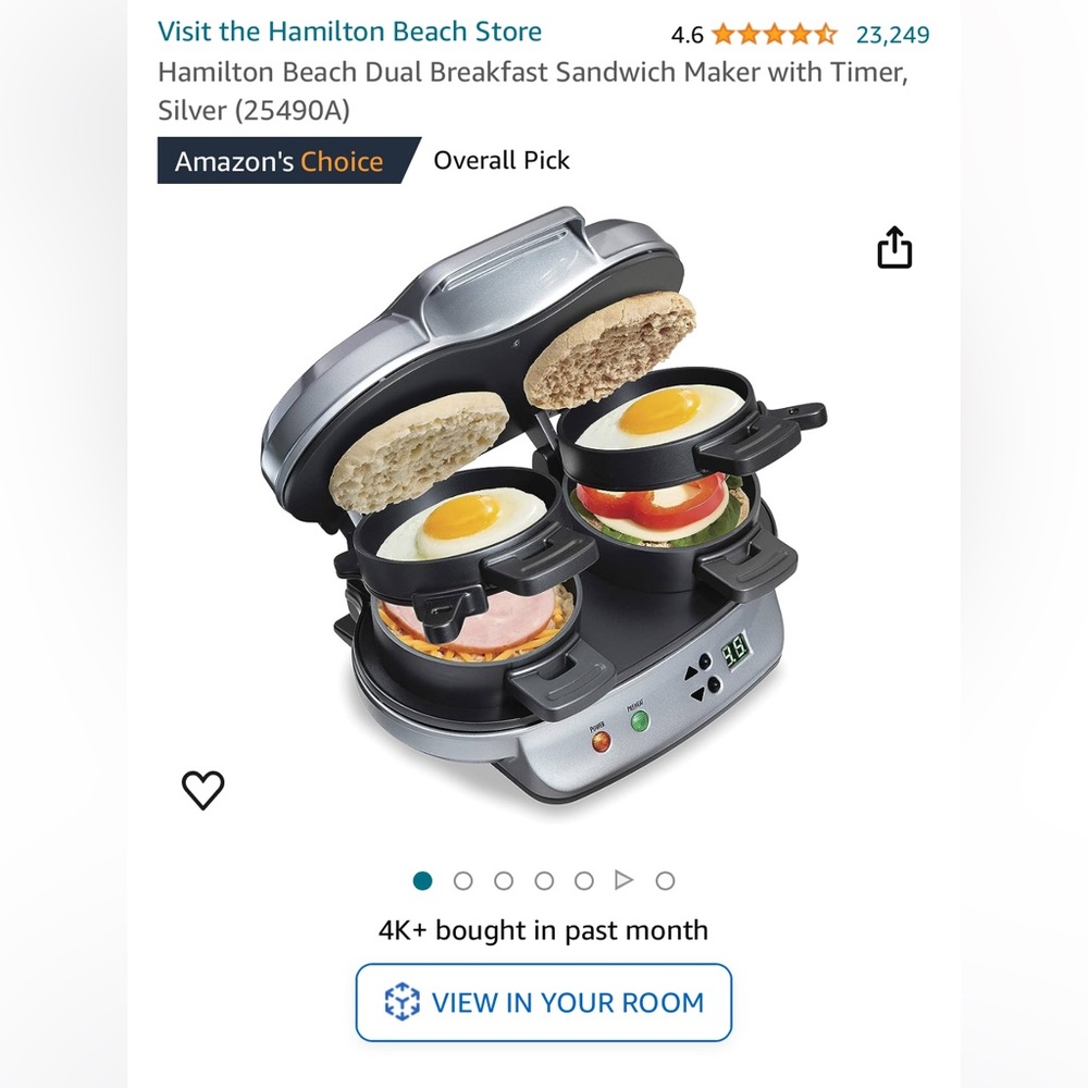 NIB Hamilton Beach Dual Sandwich Toasters